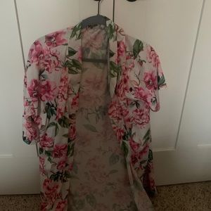 Pink flora cover up